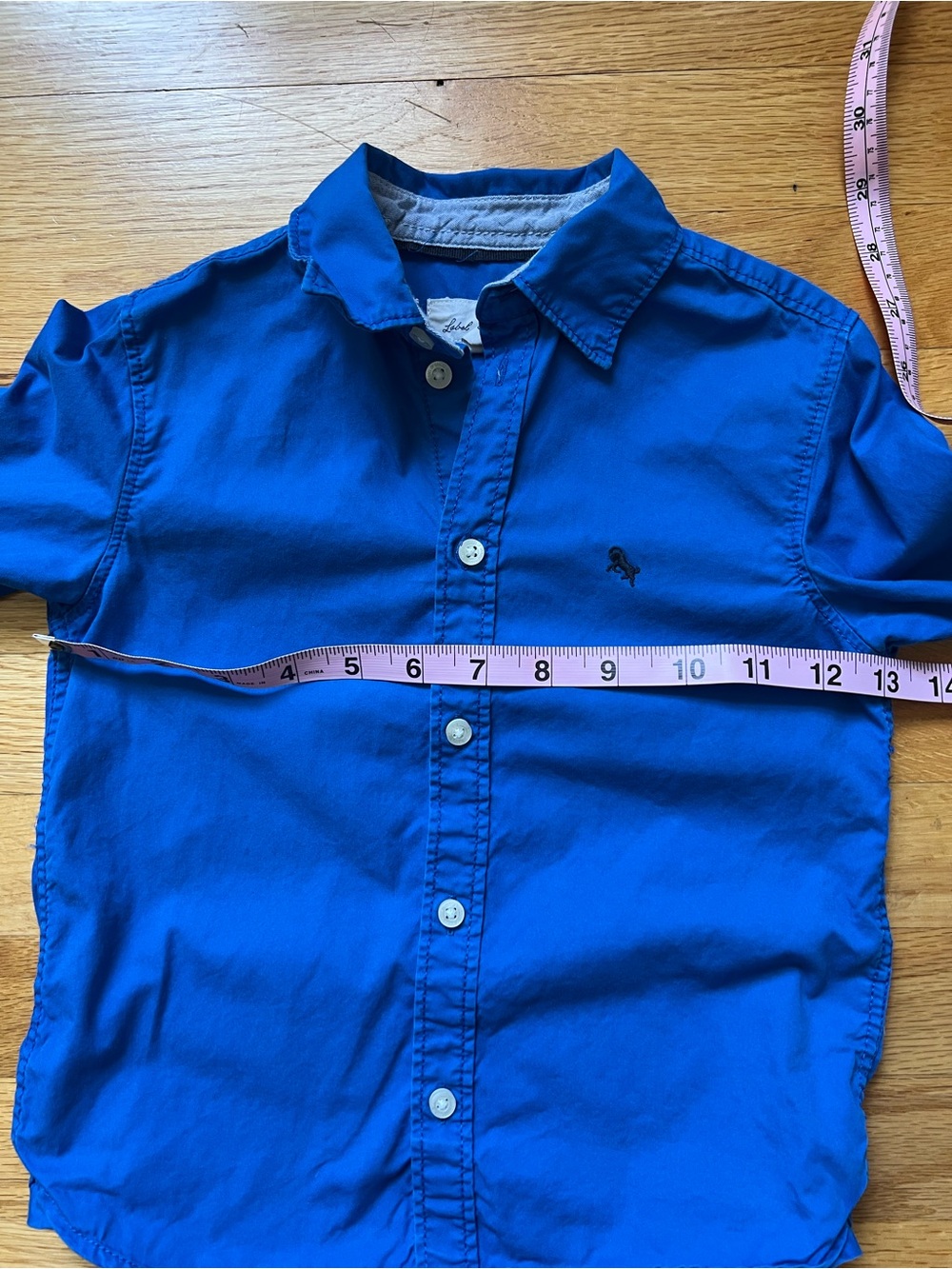 L.O.G.G Bright Blue Button-Up Shirt size 3-4 years - Picture 7 of 9